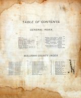 Table of Contents, Sullivan County 1897